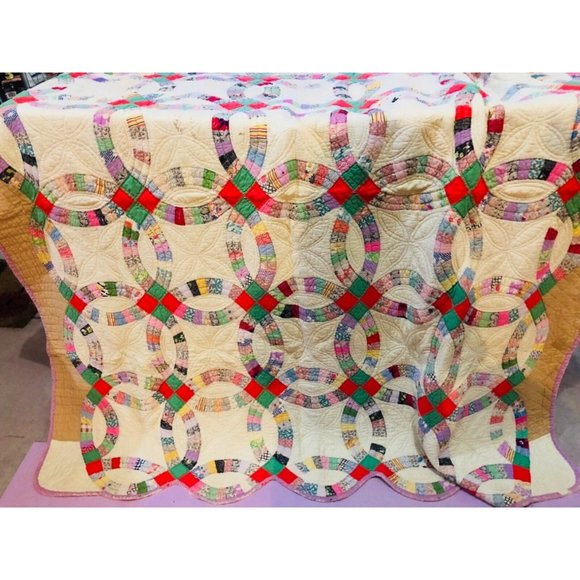 Vintage Quilt wedding ring Early 1900’s providence pict KY quilters
